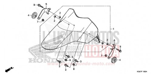 KOTFLUEGEL, VORNE WW125EX2H de 2017